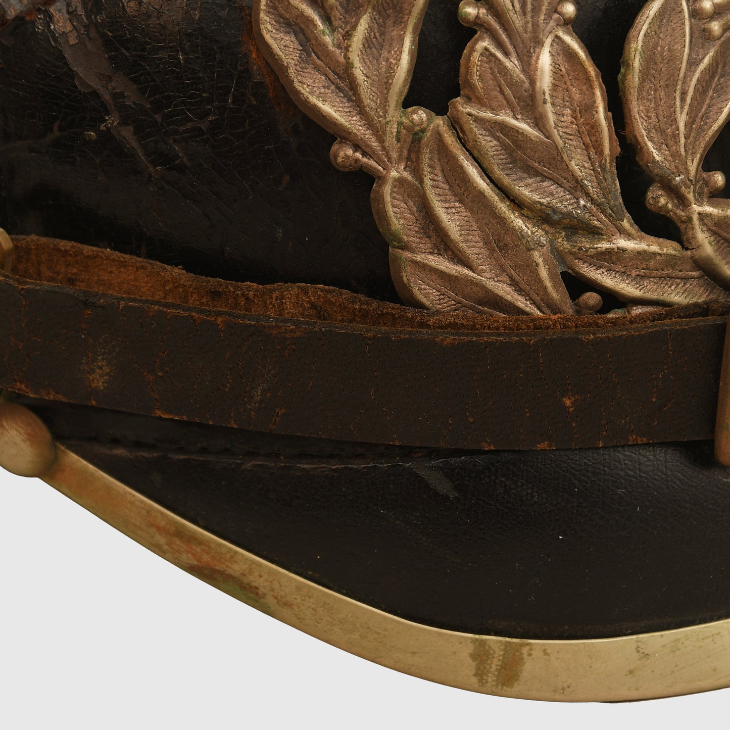 German WWI Hesse 115th Battle Damaged Pickelhaube