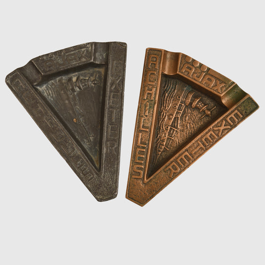 GERMAN WWII BATTLE OF THE RIVER PLATE SOUVENIR ASHTRAYS