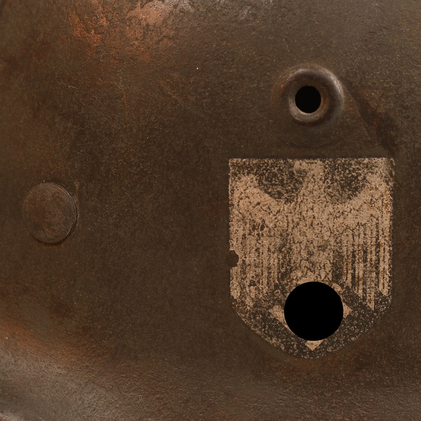 German WWII Army M.40 Single Decal Combat Helmet