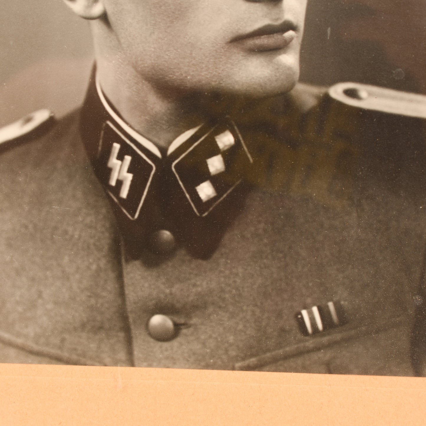 GERMAN WWII WAFFEN SS OFFICER IDENTIFIED PHOTOGRAPH