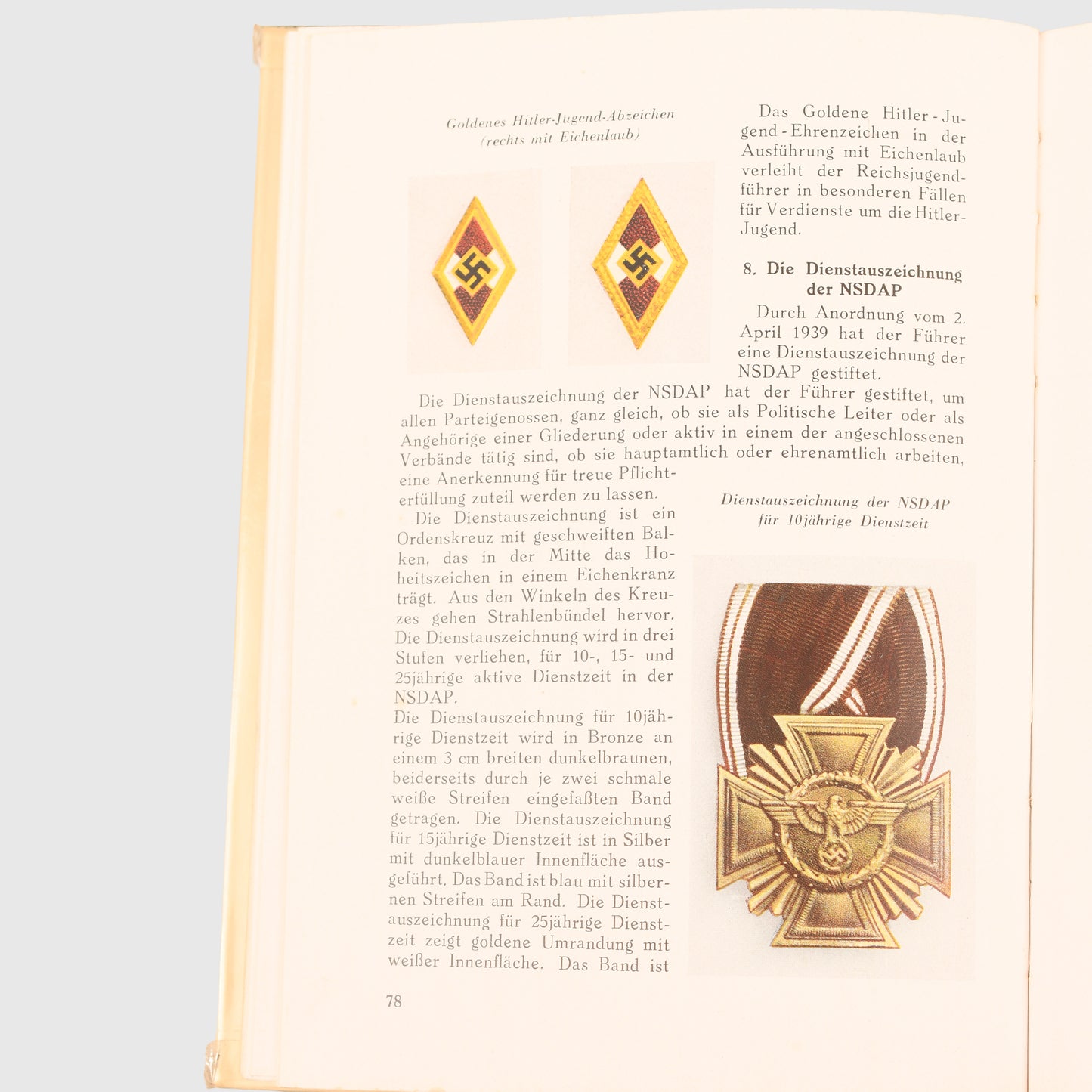 DR. HEINRICH DOEHLE WARTIME AWARDS BOOK