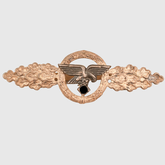 GERMAN WWII LUFTWAFFE OPERATIONAL FLYING CLASP FOR TRANSPORT UNITS IN SILVER