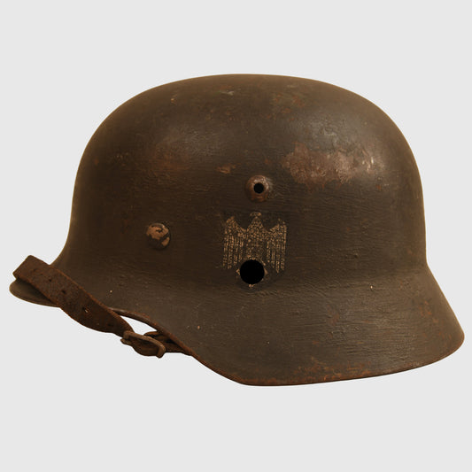German WWII M35 Double, Now Single Decal Combat Helmet