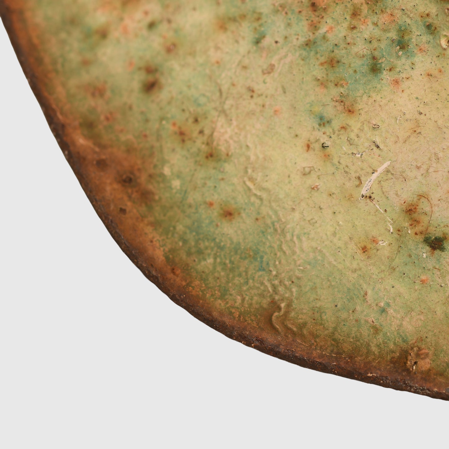 GERMAN WWII WHITE RED CROSS M.42 COMBAT HELMET - BARN STORED