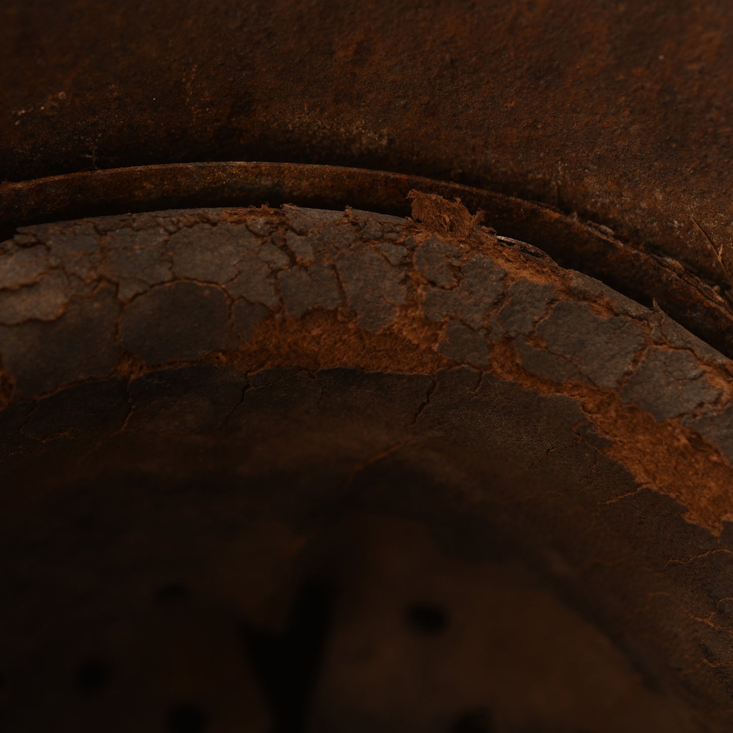 GERMAN WWII WHITE RED CROSS M.42 COMBAT HELMET - BARN STORED