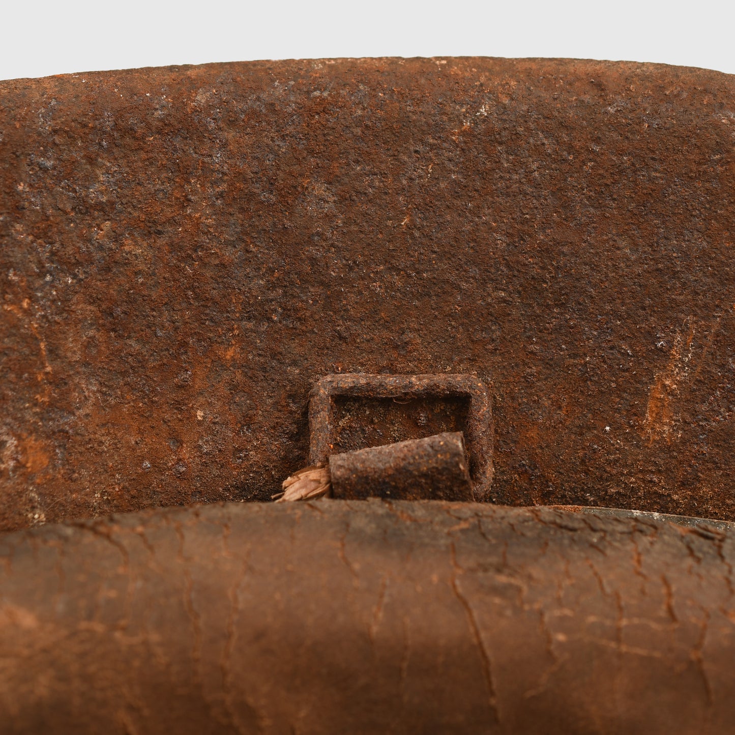 GERMAN WWII WHITE RED CROSS M.42 COMBAT HELMET - BARN STORED
