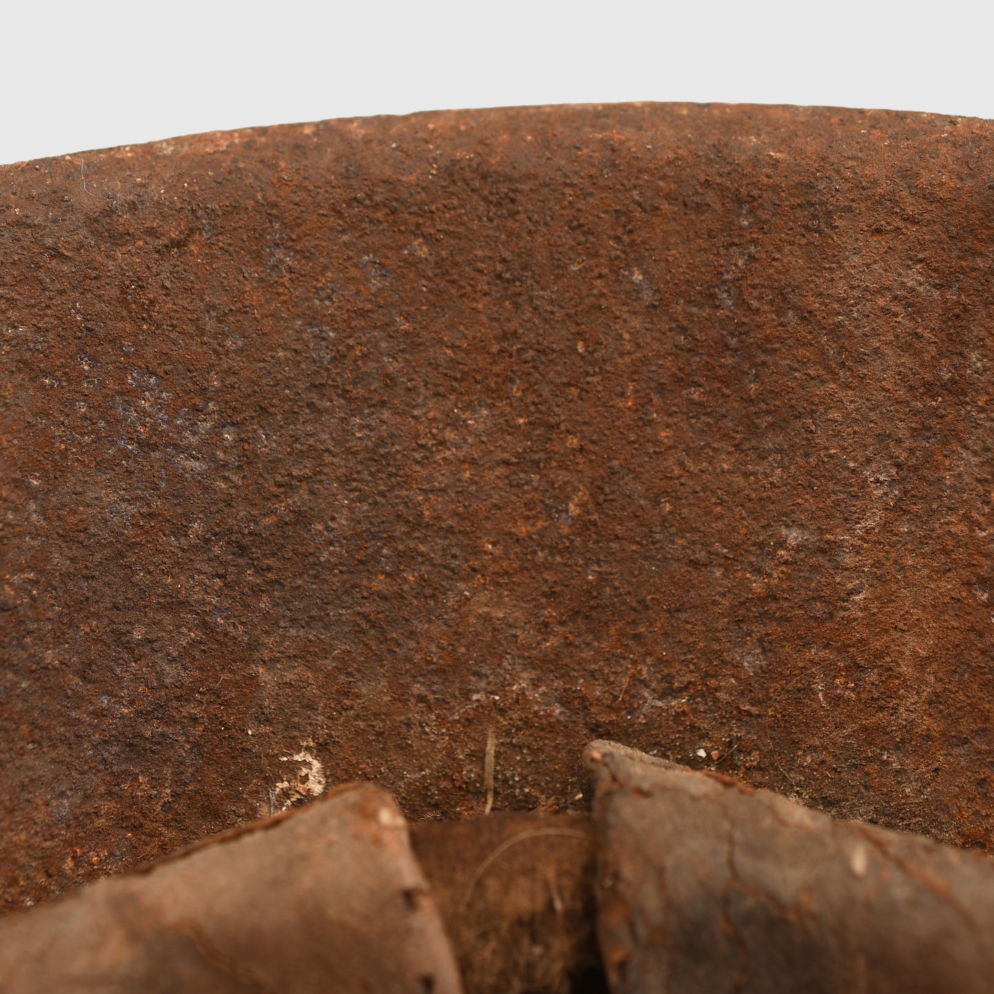 GERMAN WWII WHITE RED CROSS M.42 COMBAT HELMET - BARN STORED