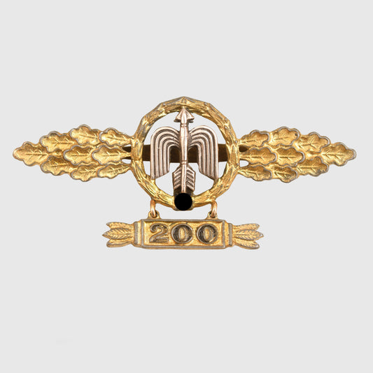 GERMAN WWII LUFTWAFFE DAY FIGHTER BAR WITH 200 PENDANT