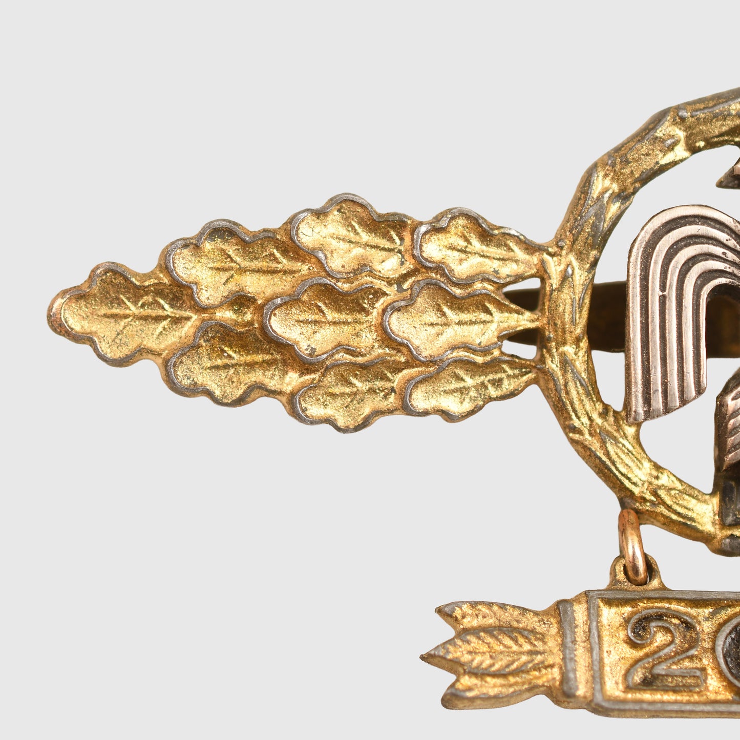 GERMAN WWII LUFTWAFFE DAY FIGHTER BAR WITH 200 PENDANT