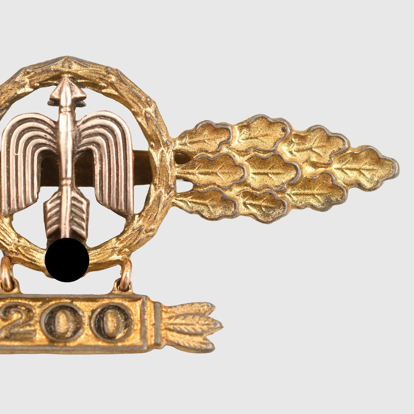 GERMAN WWII LUFTWAFFE DAY FIGHTER BAR WITH 200 PENDANT