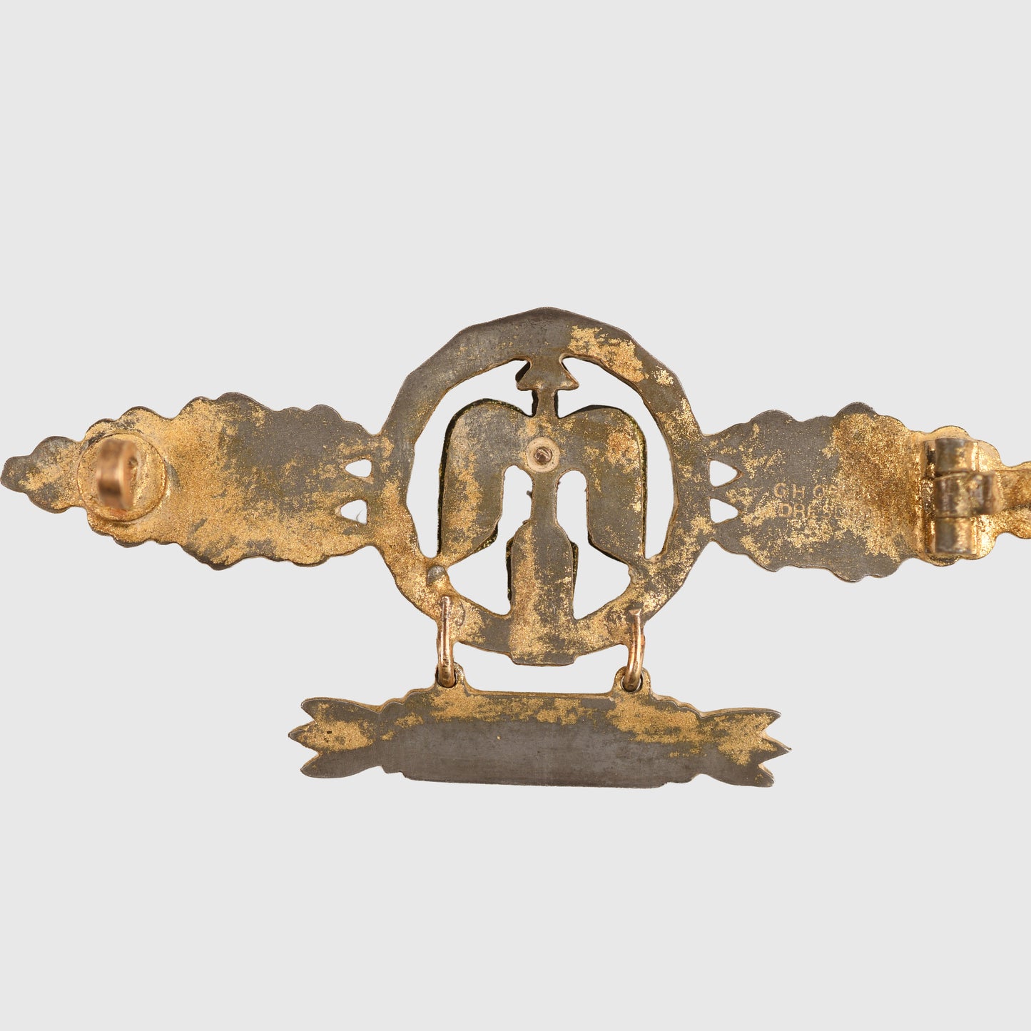 GERMAN WWII LUFTWAFFE DAY FIGHTER BAR WITH 200 PENDANT