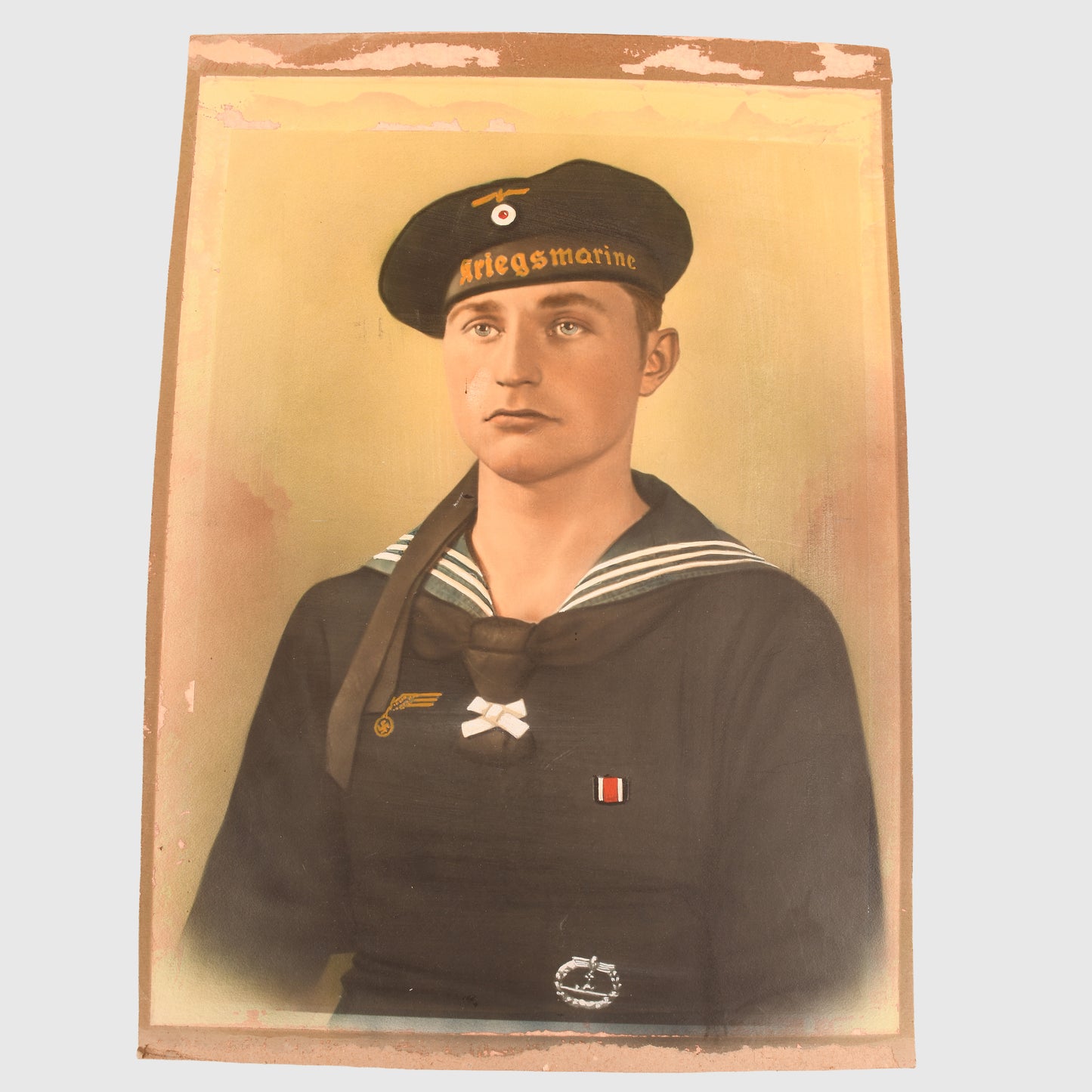 GERMAN WWII KRIEGSMARINE U-BOAT 110 DOCUMENT AND MEDAL GROUPING