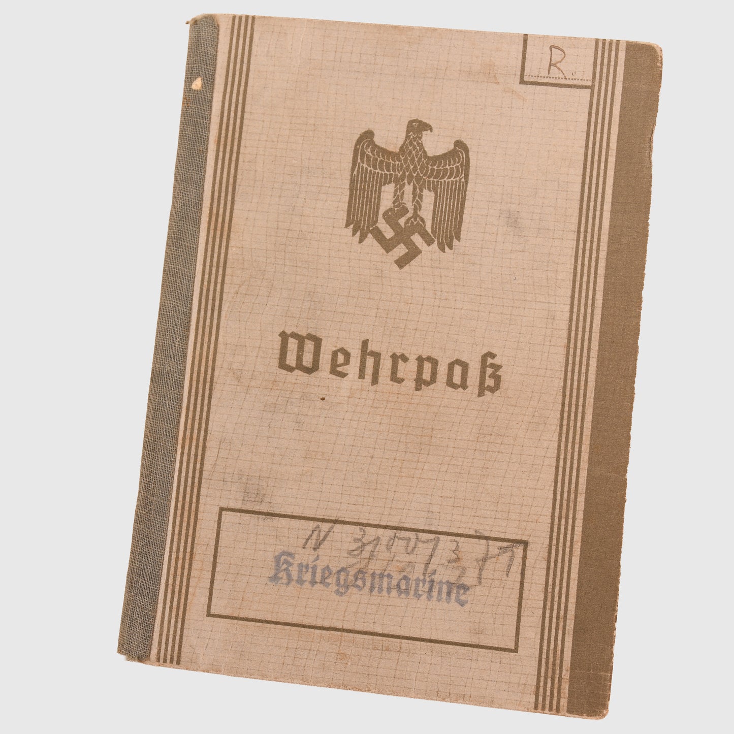 GERMAN WWII KRIEGSMARINE U-BOAT 110 DOCUMENT AND MEDAL GROUPING