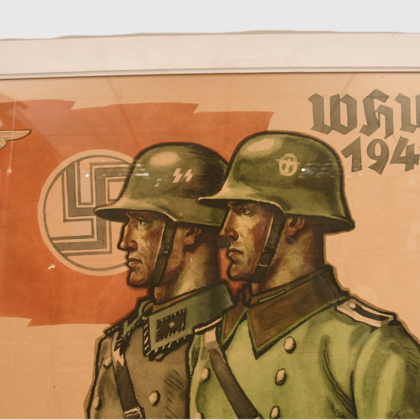 GERMAN WWII WAFFEN SS POLICE WINTER HELP WORK POSTER