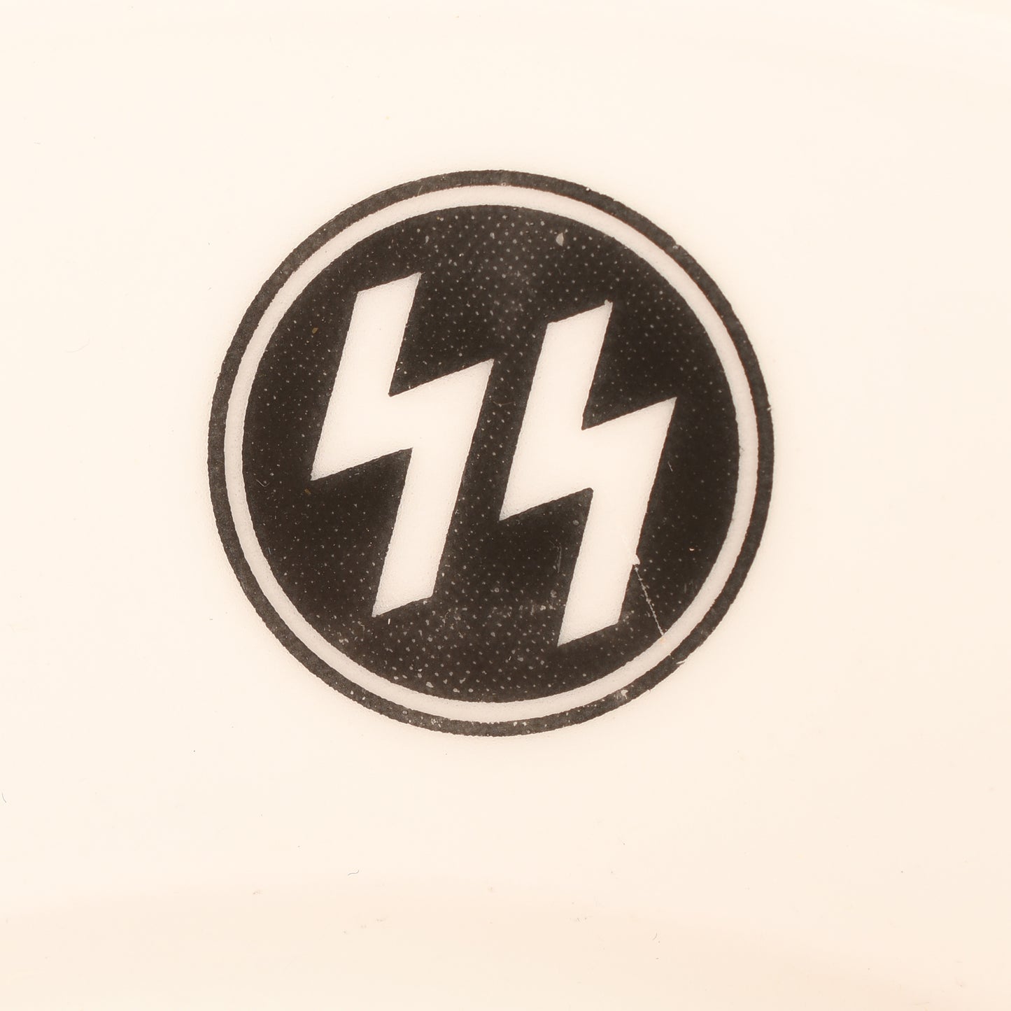 GERMAN WWII SS CAVALRY SCHOOL, MUNICH PORCELAIN TRAY AND PLATE WITH ACCOMPANYING PAPERWORK