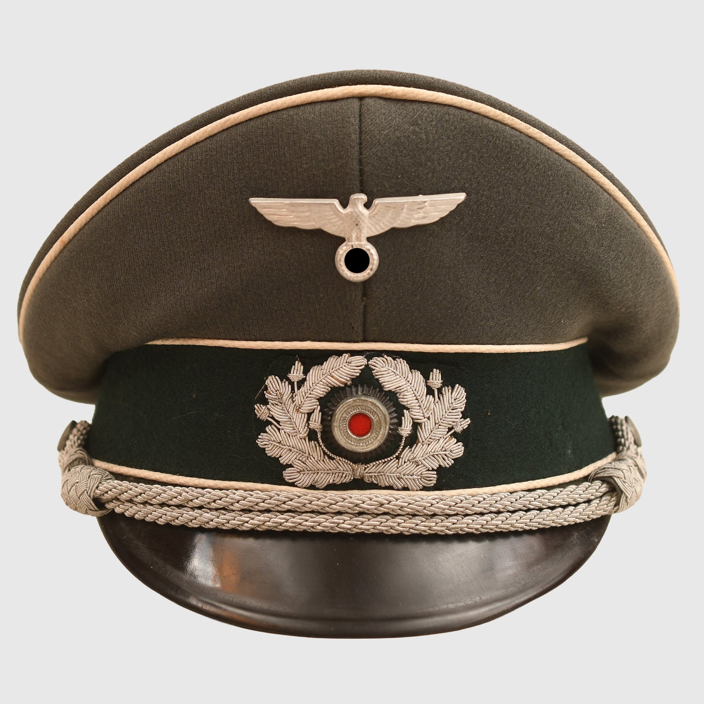 GERMAN WWII ARMY INFANTRY OFFICERS VISOR CAP