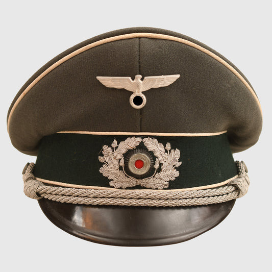 GERMAN WWII ARMY INFANTRY OFFICERS VISOR CAP