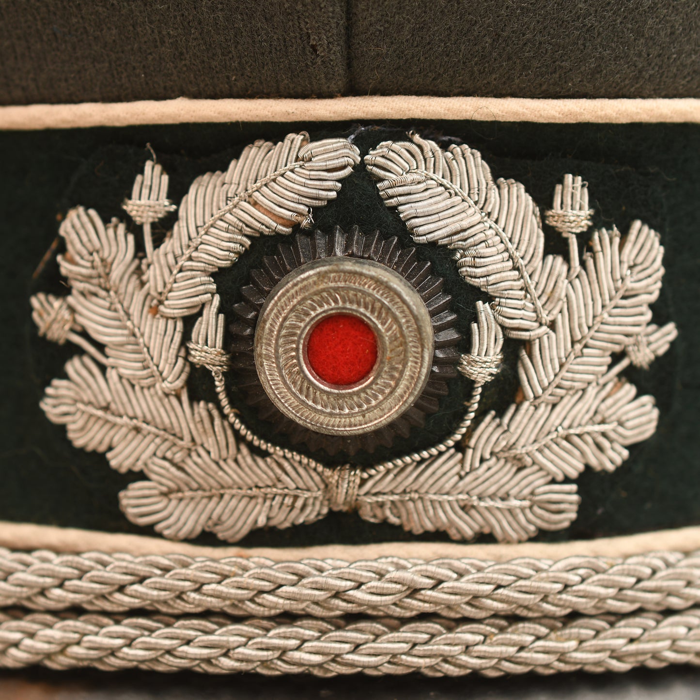 GERMAN WWII ARMY INFANTRY OFFICERS VISOR CAP