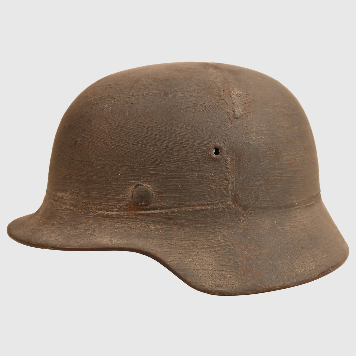German WWII Army M40 Matt Finish Previously Wire-Covered Combat Helmet