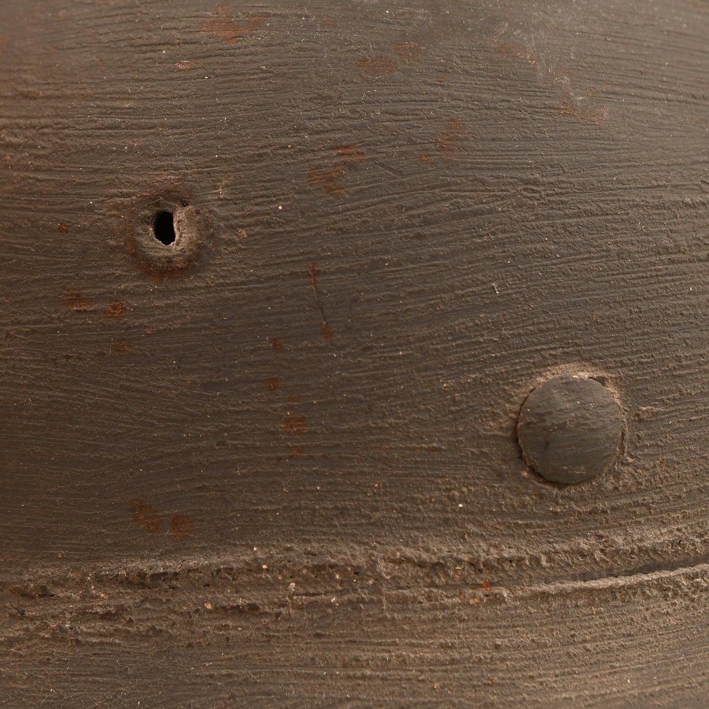 German WWII Army M40 Matt Finish Previously Wire-Covered Combat Helmet