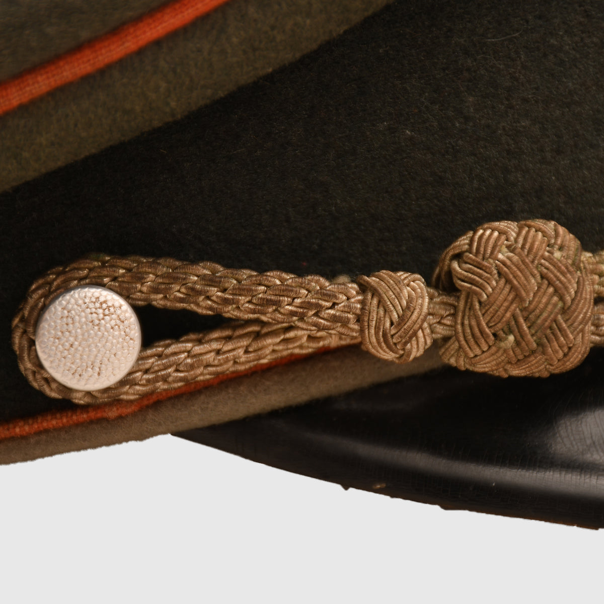 GERMAN WWII FIELD POLICE OR RECRUITING DISTRICT DOUBLE EREL VISOR CAP