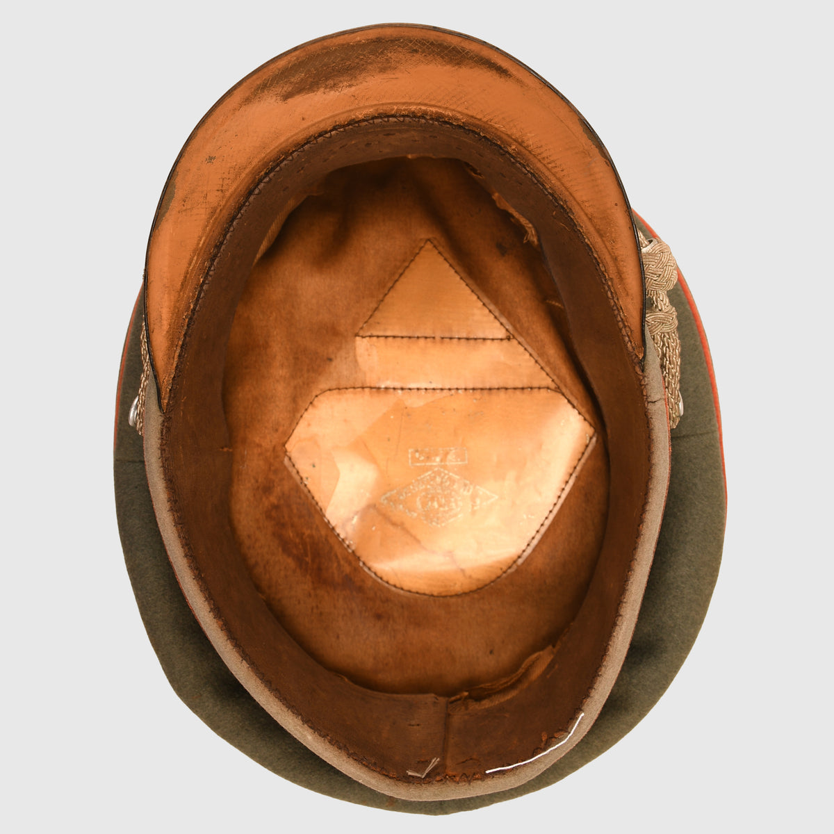 GERMAN WWII FIELD POLICE OR RECRUITING DISTRICT DOUBLE EREL VISOR CAP
