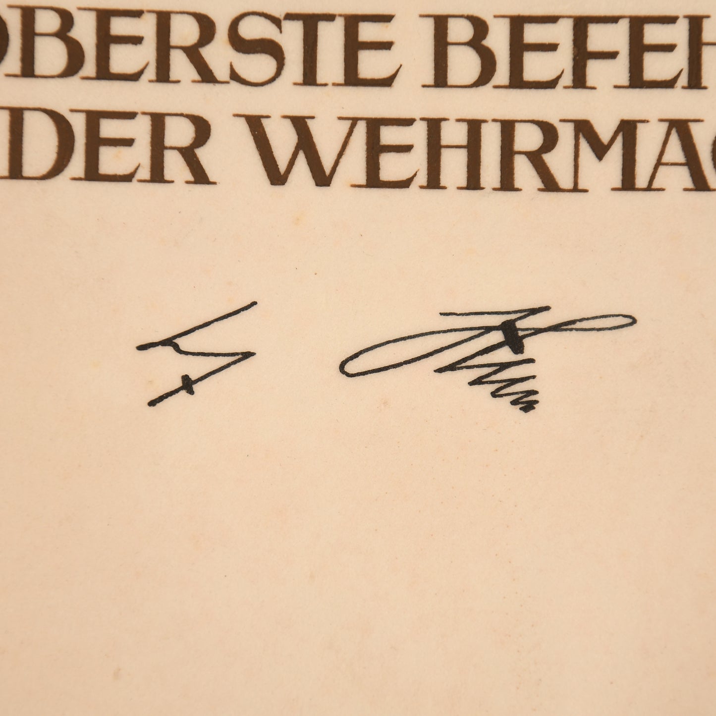 GERMAN WWII KNIGHTS CROSS CITATION WITH FOLDER
