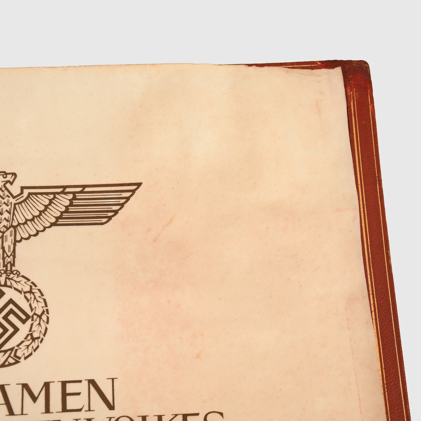 GERMAN WWII KNIGHTS CROSS CITATION WITH FOLDER