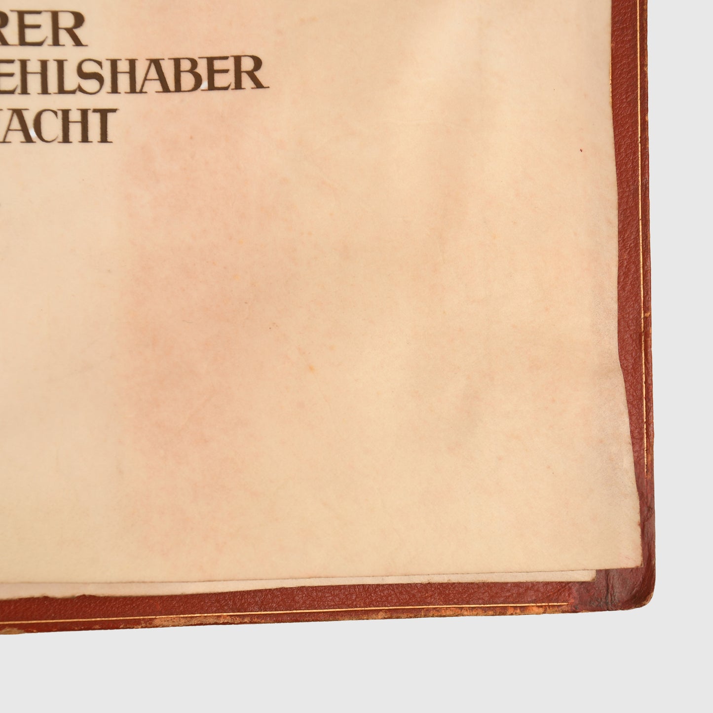 GERMAN WWII KNIGHTS CROSS CITATION WITH FOLDER