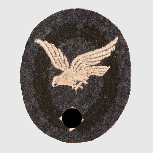 German WWII Luftwaffe Unqualified Air Gunner Badge in Cloth