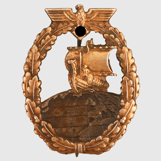 German WWII Kriegsmarine Auxiliary Cruiser Badge