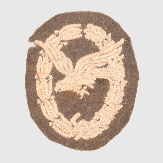 GERMAN WWII LUFTWAFFE AIR GUNNER ONLY BADGE IN CLOTH