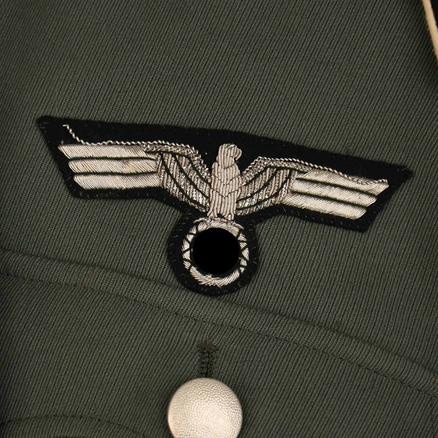 GERMAN WWII ARMY INFANTRY MAJOR’S PIPED FIELD SERVICE TUNIC