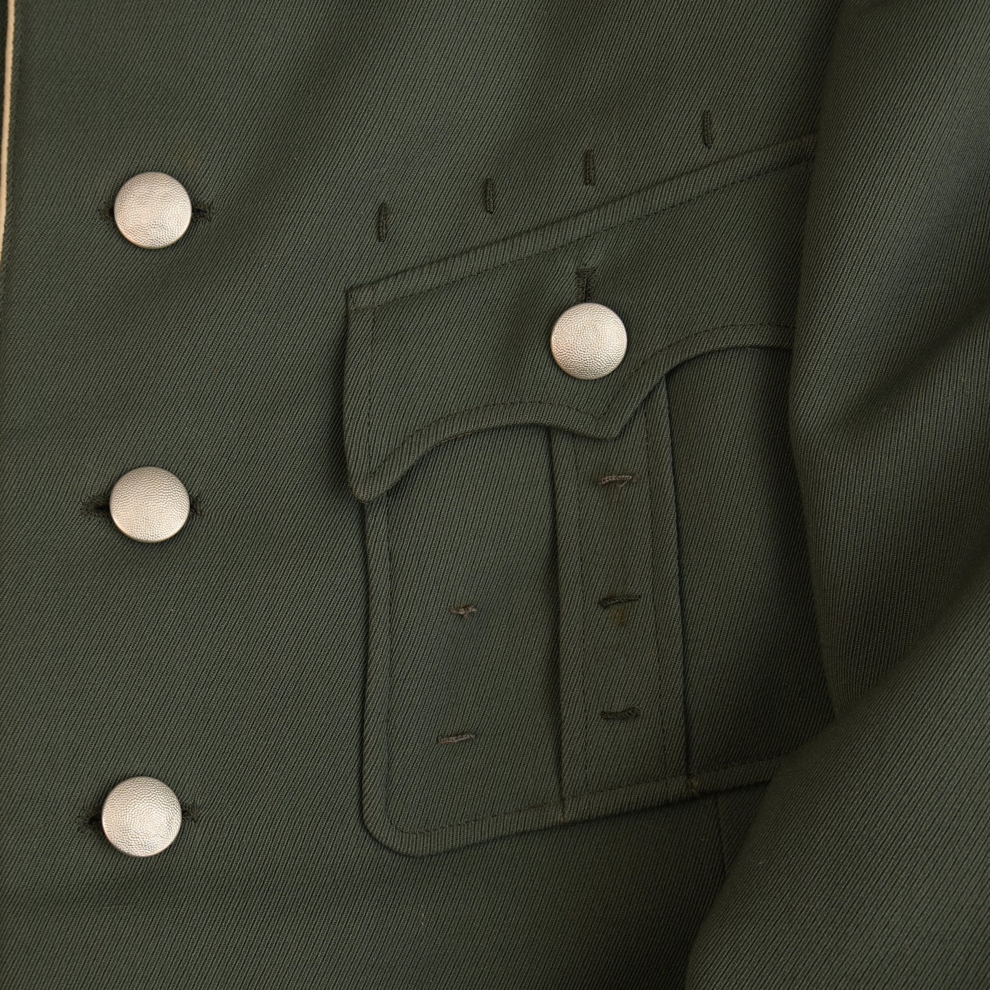 GERMAN WWII ARMY INFANTRY MAJOR’S PIPED FIELD SERVICE TUNIC