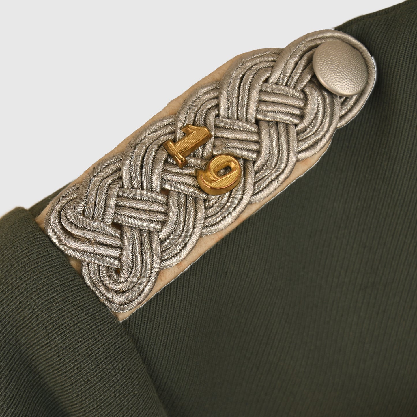 GERMAN WWII ARMY INFANTRY MAJOR’S PIPED FIELD SERVICE TUNIC