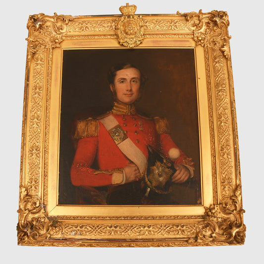 English Early Victorian Tenth Foot Officer’s Painting