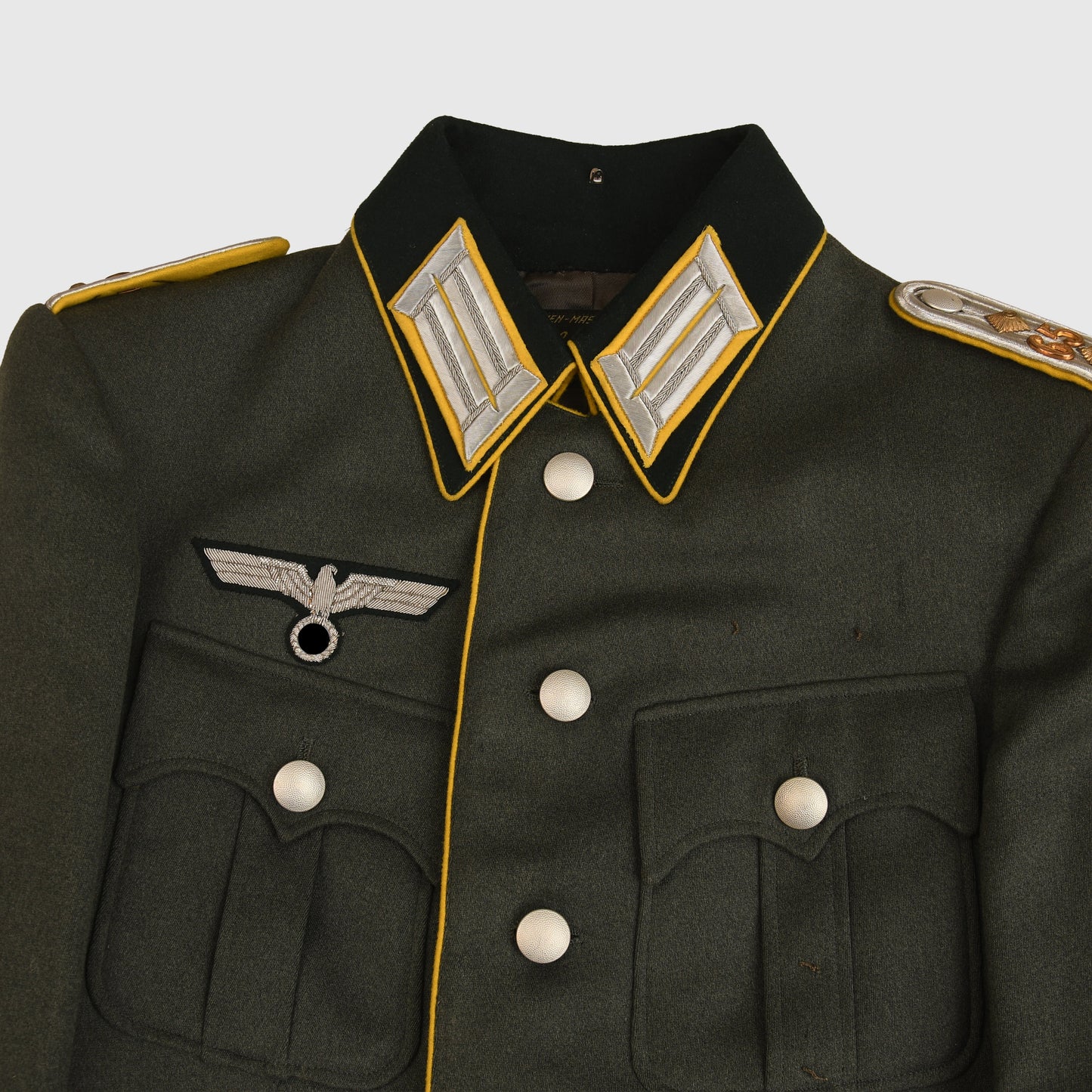 GERMAN WWII ARMY SIGNALS OFFICERS PIPED SERVICE TUNIC