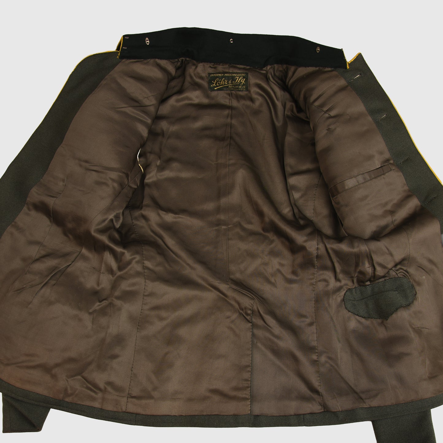 GERMAN WWII ARMY SIGNALS OFFICERS PIPED SERVICE TUNIC