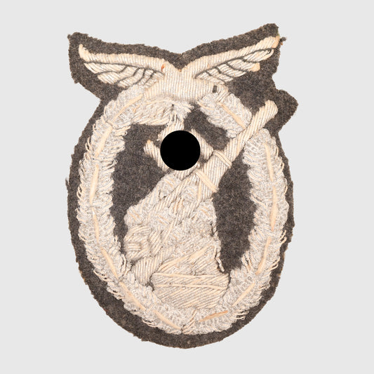GERMAN WWII BULLION OFFICERS LUFTWAFFE FLAK BADGE