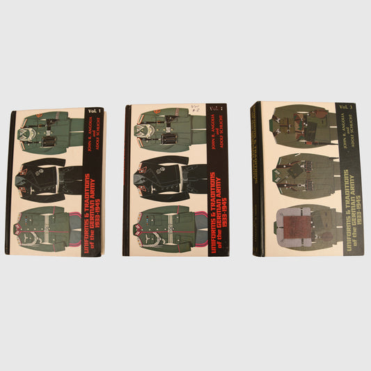 German WWII Uniforms & Traditions of the German Army 1933-45, John R. Angolia & Adolf Schlicht, 3 Volumes