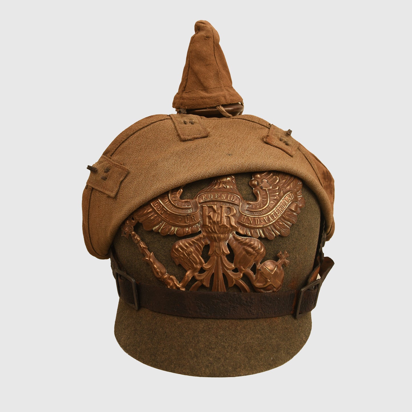 German WWI Felt Picklehaube with Original Cover