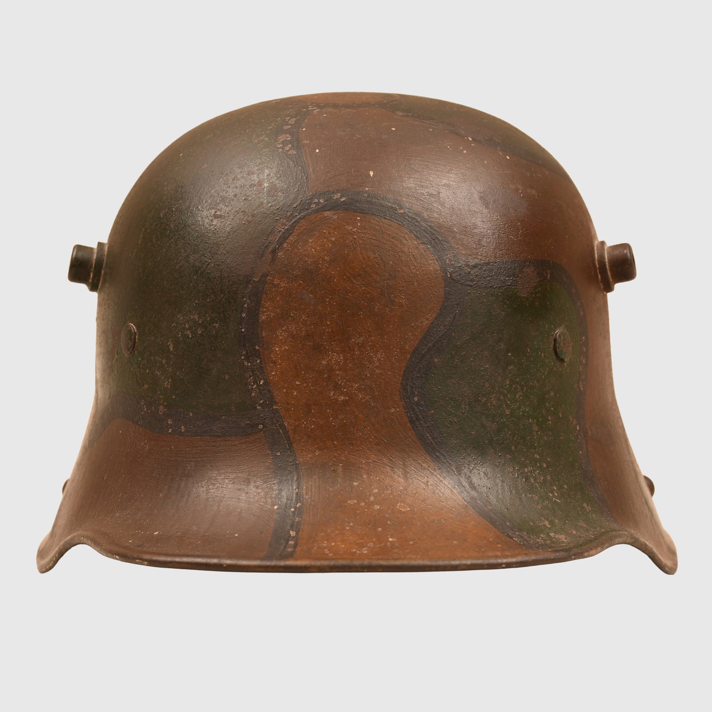 GERMAN WWI CAMOUFLAGE M.17 TRENCH HELMET