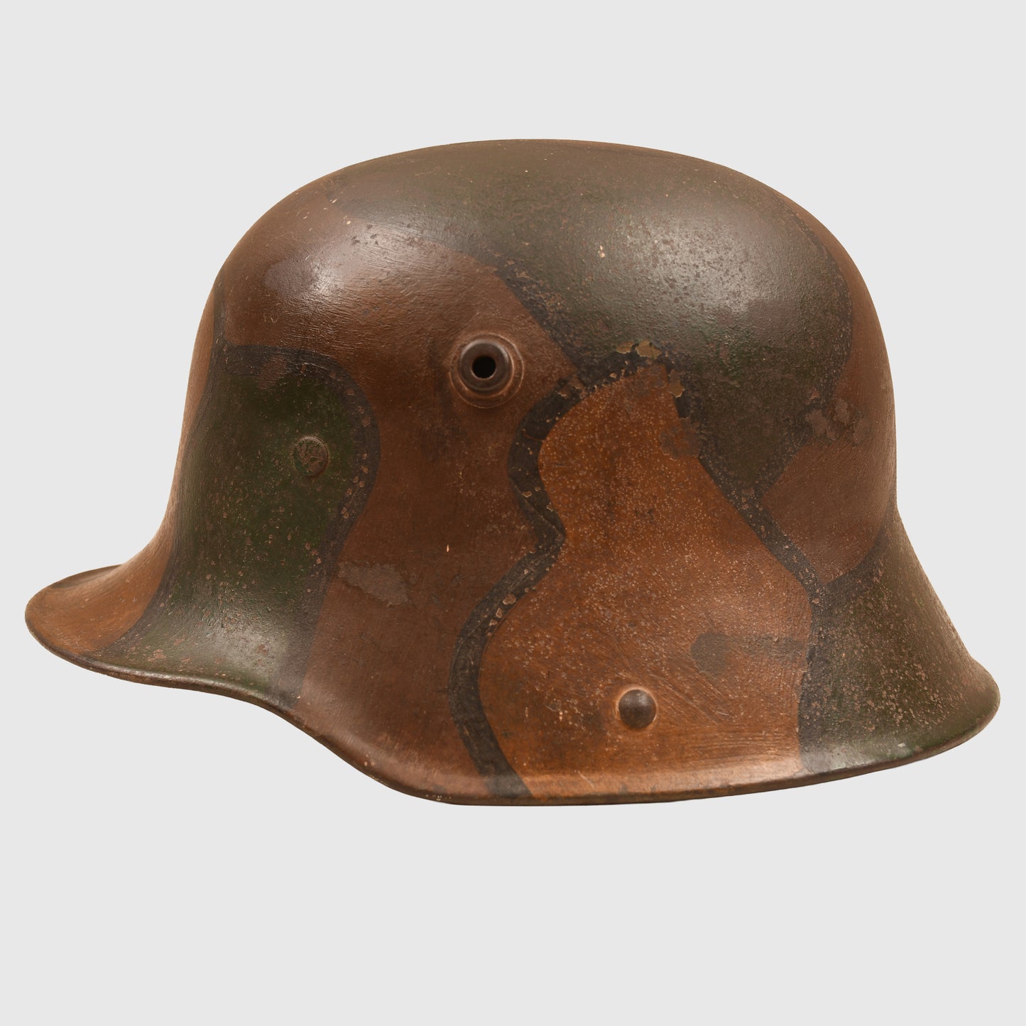 GERMAN WWI CAMOUFLAGE M.17 TRENCH HELMET