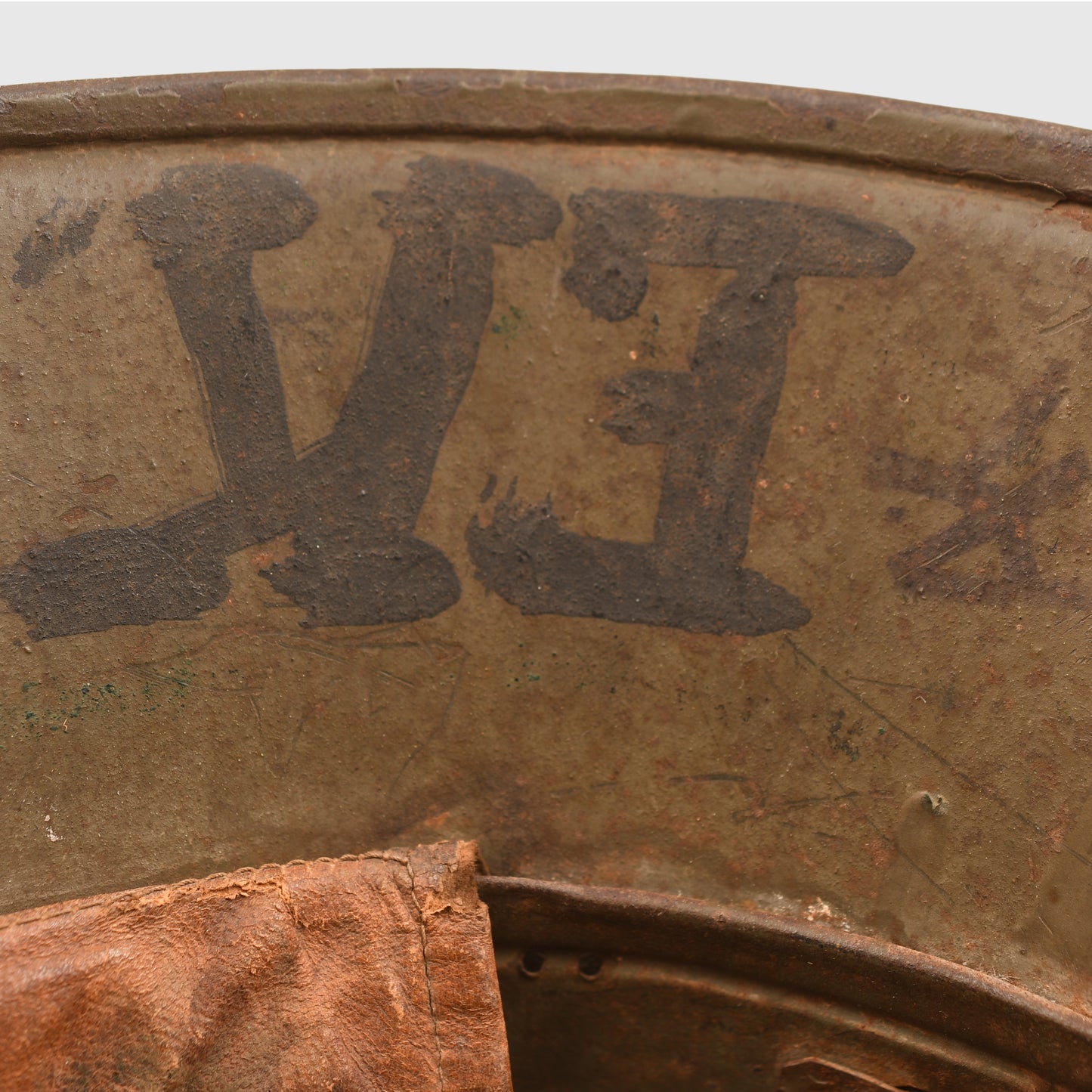 GERMAN WWI CAMOUFLAGE M.17 TRENCH HELMET