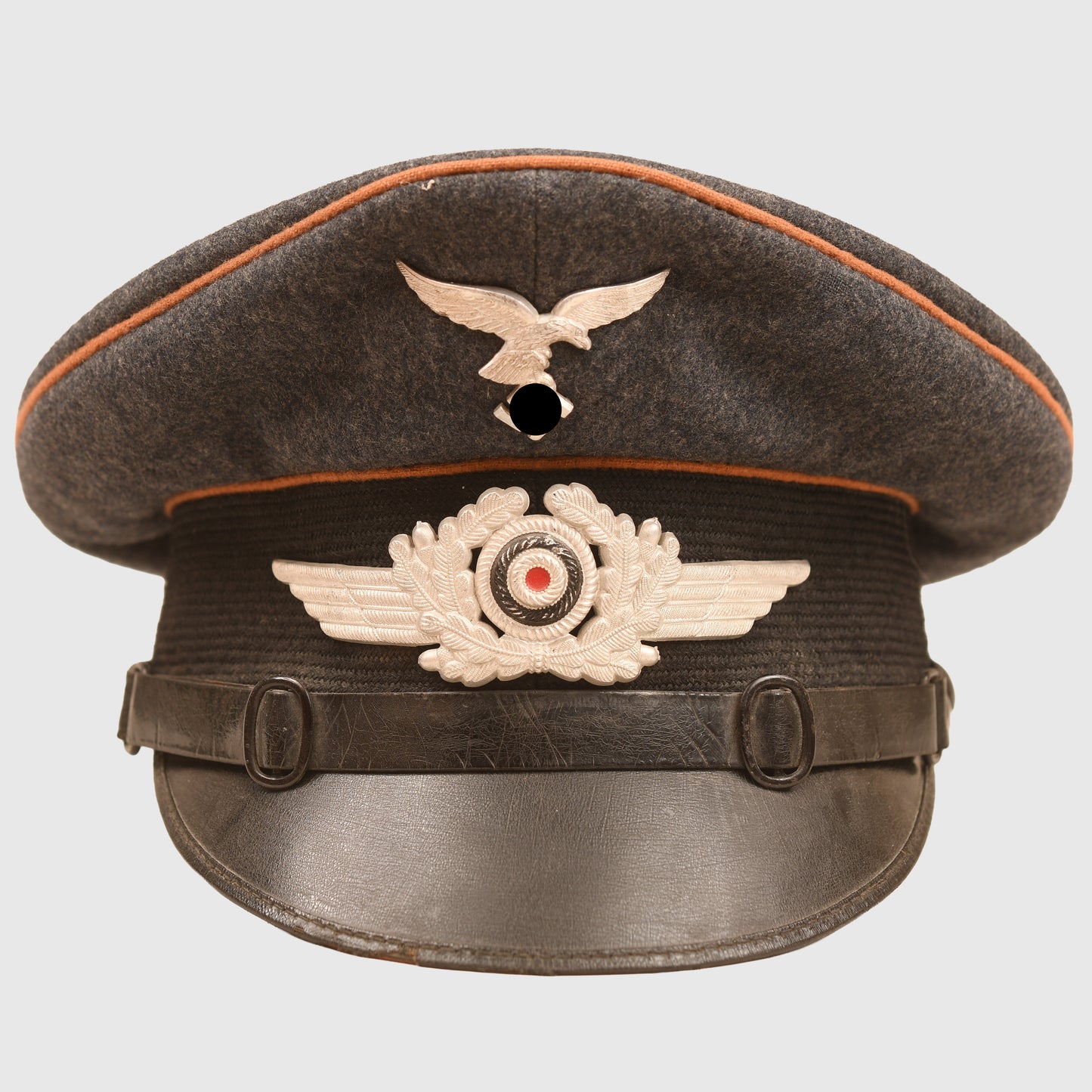 GERMAN WWII LUFTWAFFE SIGNALS VISOR CAP