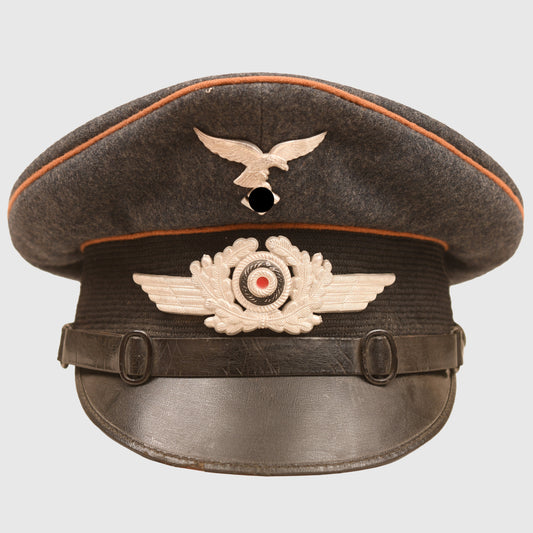 GERMAN WWII LUFTWAFFE SIGNALS VISOR CAP