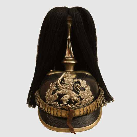 German WWI Hesse 23rd & 24th Dragoons Enlisted NCO Parade Pickelhaube