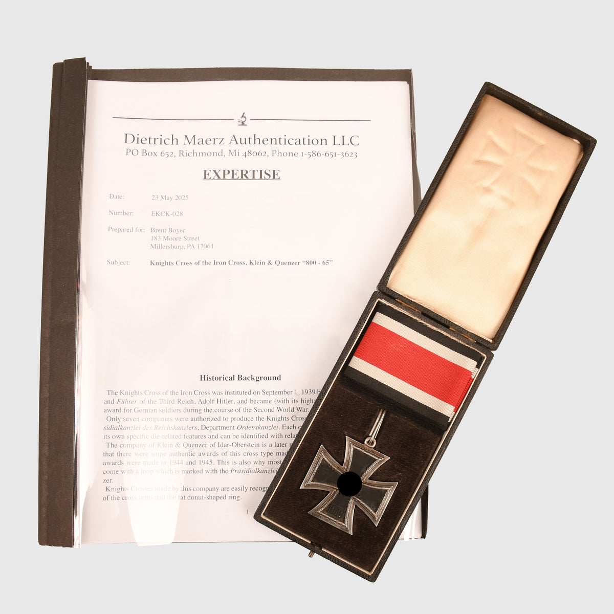 GERMAN WWII KNIGHT’S CROSS OF THE IRON CROSS