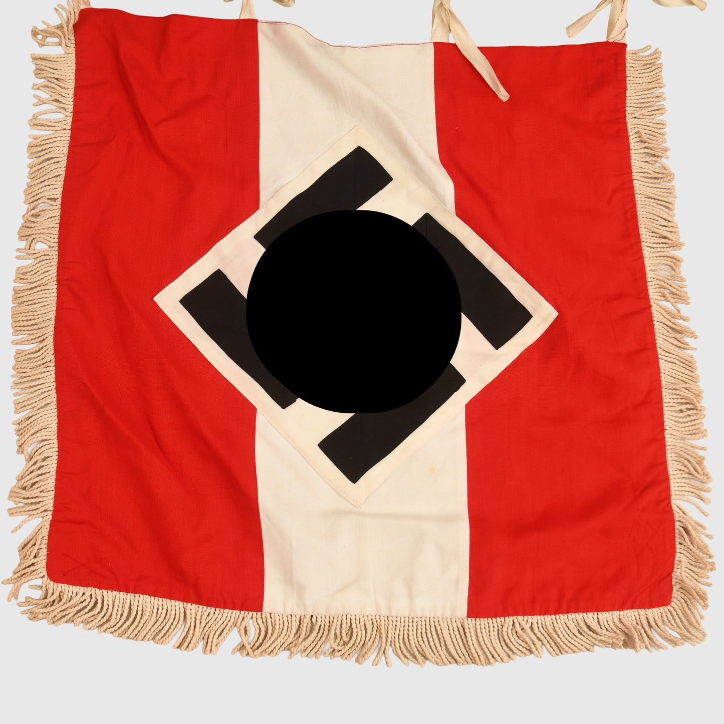 GERMAN WWII HITLER YOUTH TRUMPET BANNER
