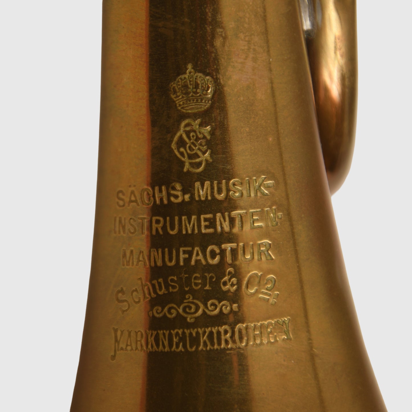 GERMAN WWII HITLER YOUTH TRUMPET BANNER